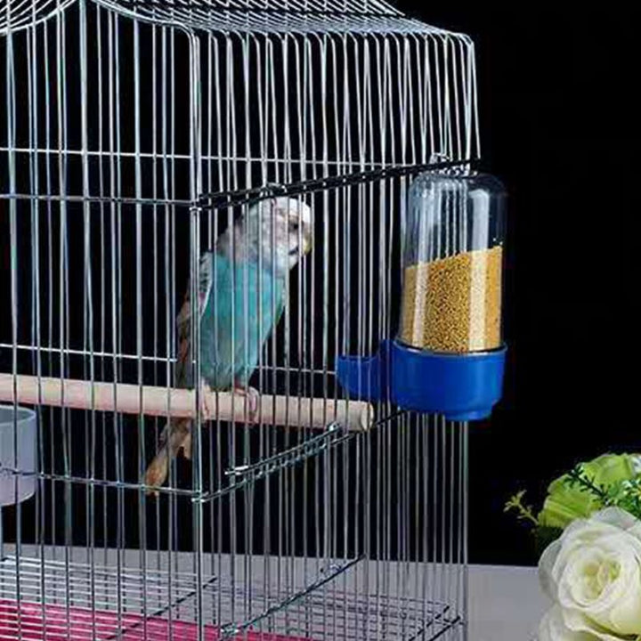 2 Pieces Bird Feeder Plastic Water Food Dispenser