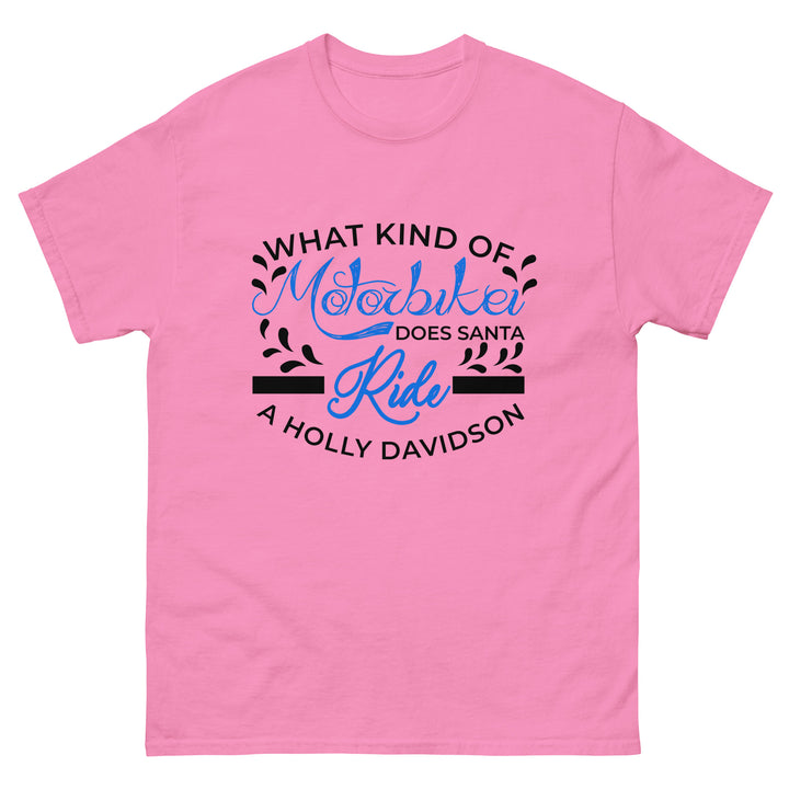 What Kind Of Motorbike Does Santa Ride Classic Tee