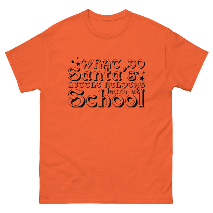 What Do Santa's Little Helpers Learn At School Classic Tee