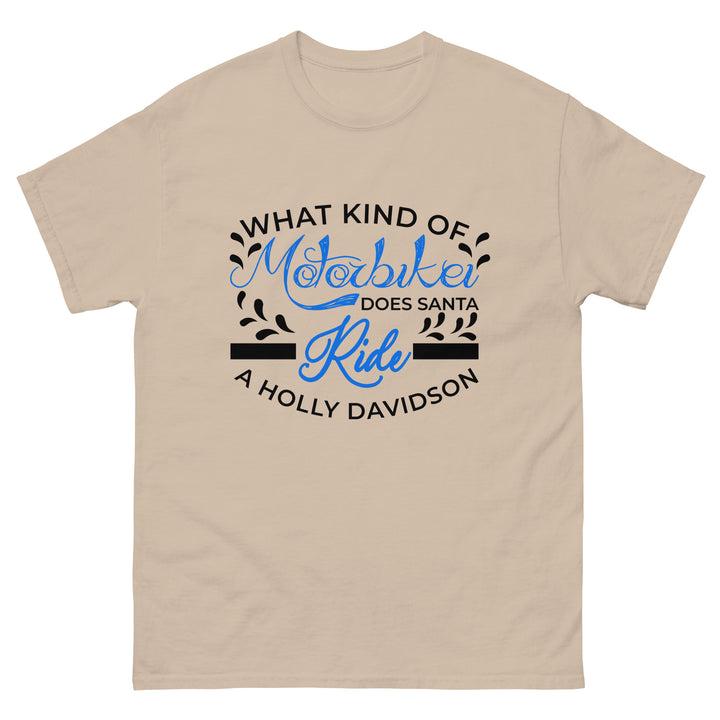 What Kind Of Motorbike Does Santa Ride Classic Tee