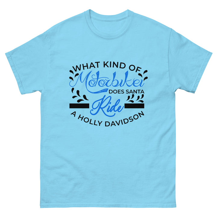 What Kind Of Motorbike Does Santa Ride Classic Tee