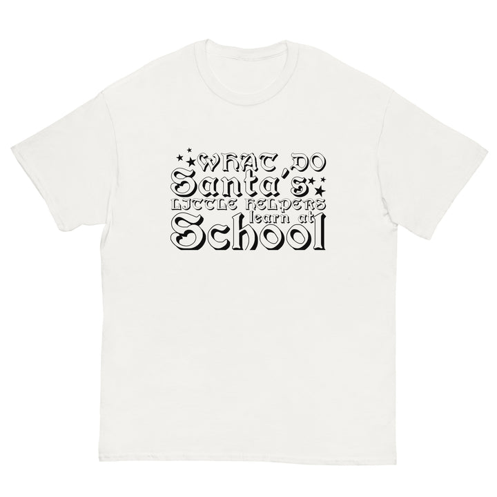 What Do Santa's Little Helpers Learn At School Classic Tee