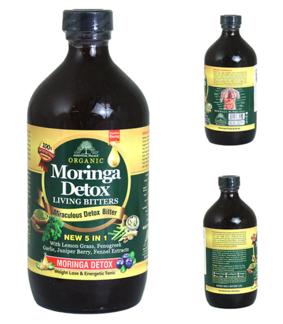 Organic Moringa Detox Bitters - 16 oz.